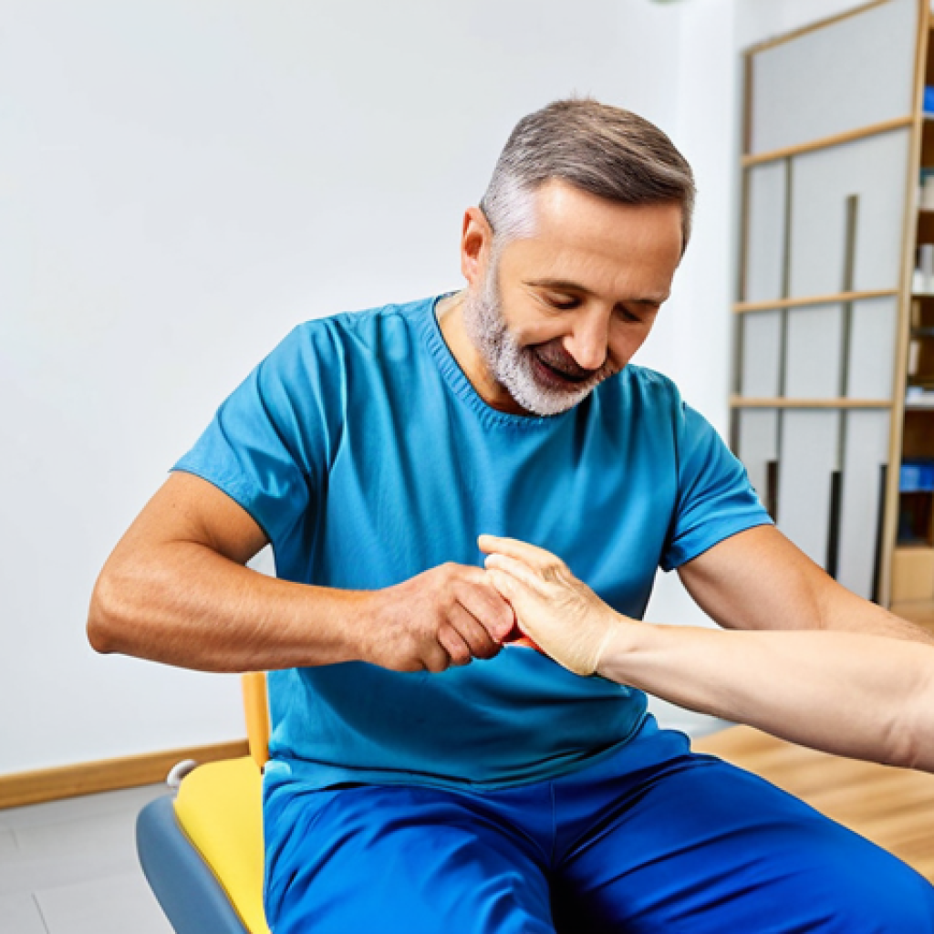 작업치료사의 치료 계획 수립 사례 연구 - **

A professional occupational therapist in a bright, modern rehabilitation clinic in Warsaw, Polan...