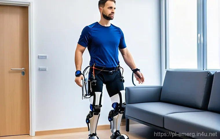 작업치료사의 최신 의료 데이터 활용 - **Engaging Virtual Reality Rehabilitation**
    **Prompt:** A young adult female patient, wearing co...