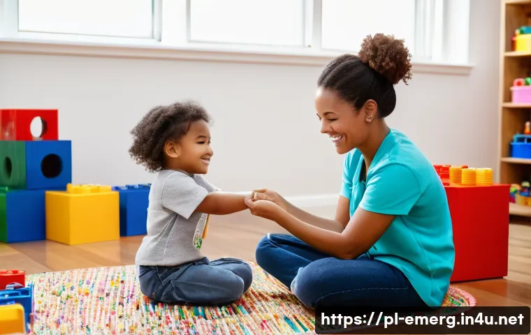 작업치료사의 하루 일과 - **Prompt 1: Creative Pediatric Occupational Therapy Session**
    "A bright and engaging therapy roo...
