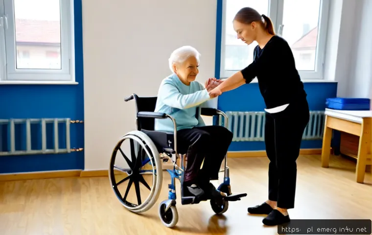 작업치료사 실기 시험 준비 팁 - Photorealistic occupational therapy student in Poland practicing a practical examination task in a b...